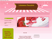 Tablet Screenshot of lebanesechocolate.com